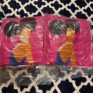 TWO new pink 16x16 pillow